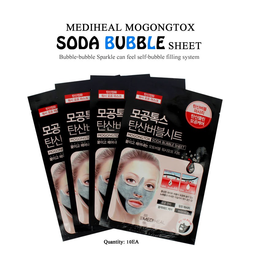 [MEDIHEAL VN] Mediheal Mogongtox Soda Bubble Sheet 18ml - Mặt nạ thải độc bong bóng
