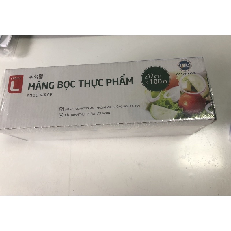 Màng bọc thực phẩm Choice L,màng PVC không màu, không mùi, không gây độc hại, dài 100m, rộng 20cm