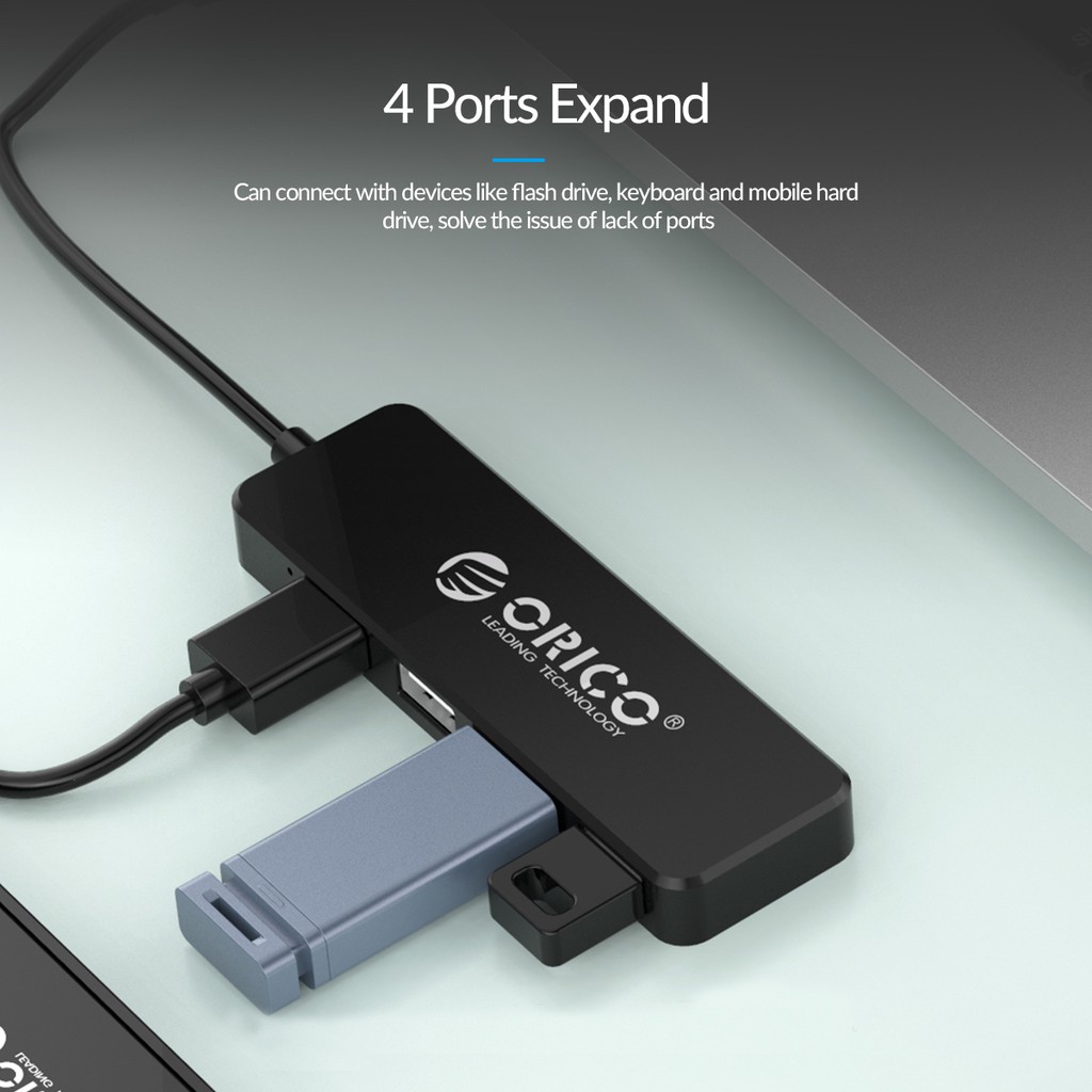 Bộ chia USB 4 cổng ORICO FL01 2.0 tiện lợi dùng cho máy tính