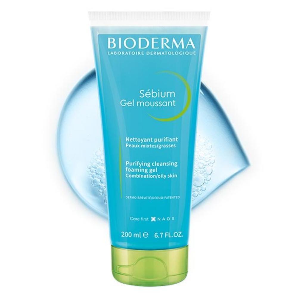 Gel Rửa Mặt Bioderma Sébium Moussant Tạo Bọt Dành Cho Da Hỗn Hợp Và Da Dầu 200ml