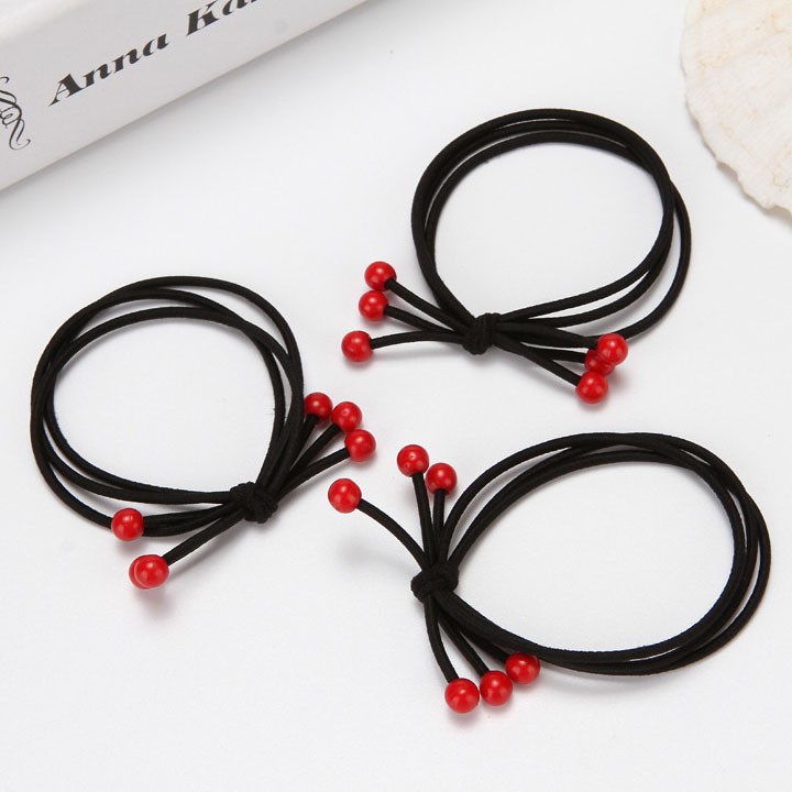 Dây buộc tóc hạt cherry CT33