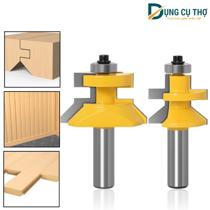 Bộ mũi phay gỗ ghép ván tường, ván sàn 15_30MM - Mủi lưỡi soi gỗ máy phay router cầm tay