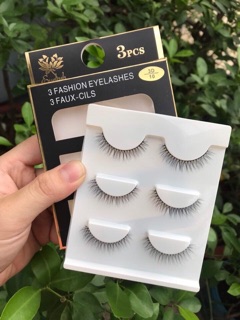 👁Set 3 cặp mi giả lông chồn 3D Faux-Cils 👁