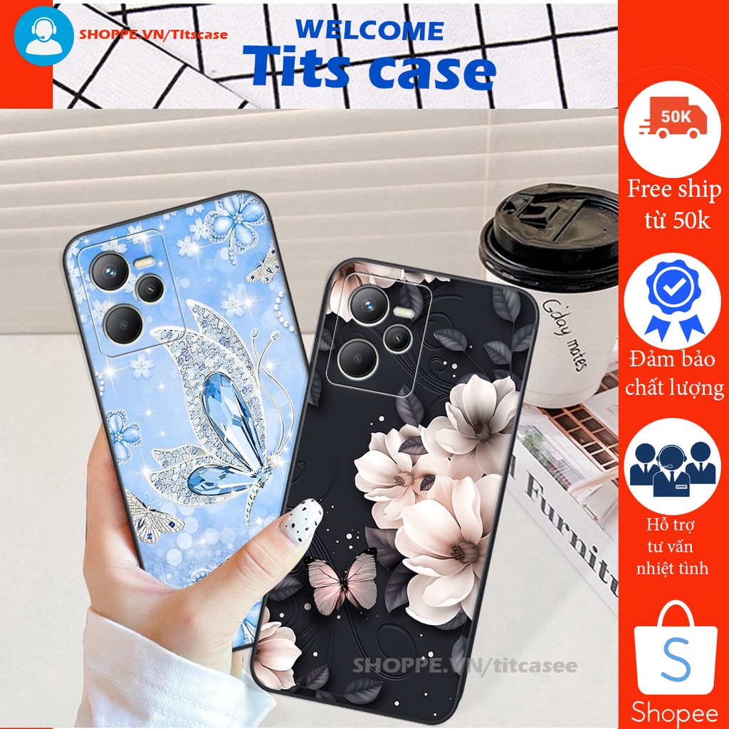Ốp lưng Realme C35 in hình thiên nga,hoa may mắn, đặc sắc ĐỘC - LẠ - BỀN
