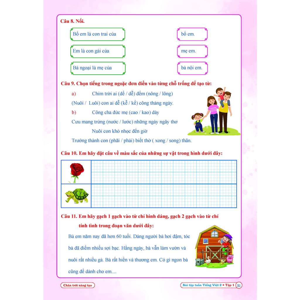 Sách Bài tập tuần tiếng việt lớp 2 tập 1 QBOOKS   Hải Anh Books