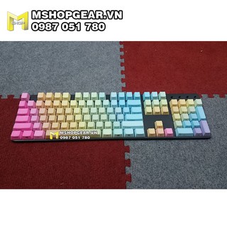 Set keycap pbt Rainbow ninja OEM profile 104 keys
