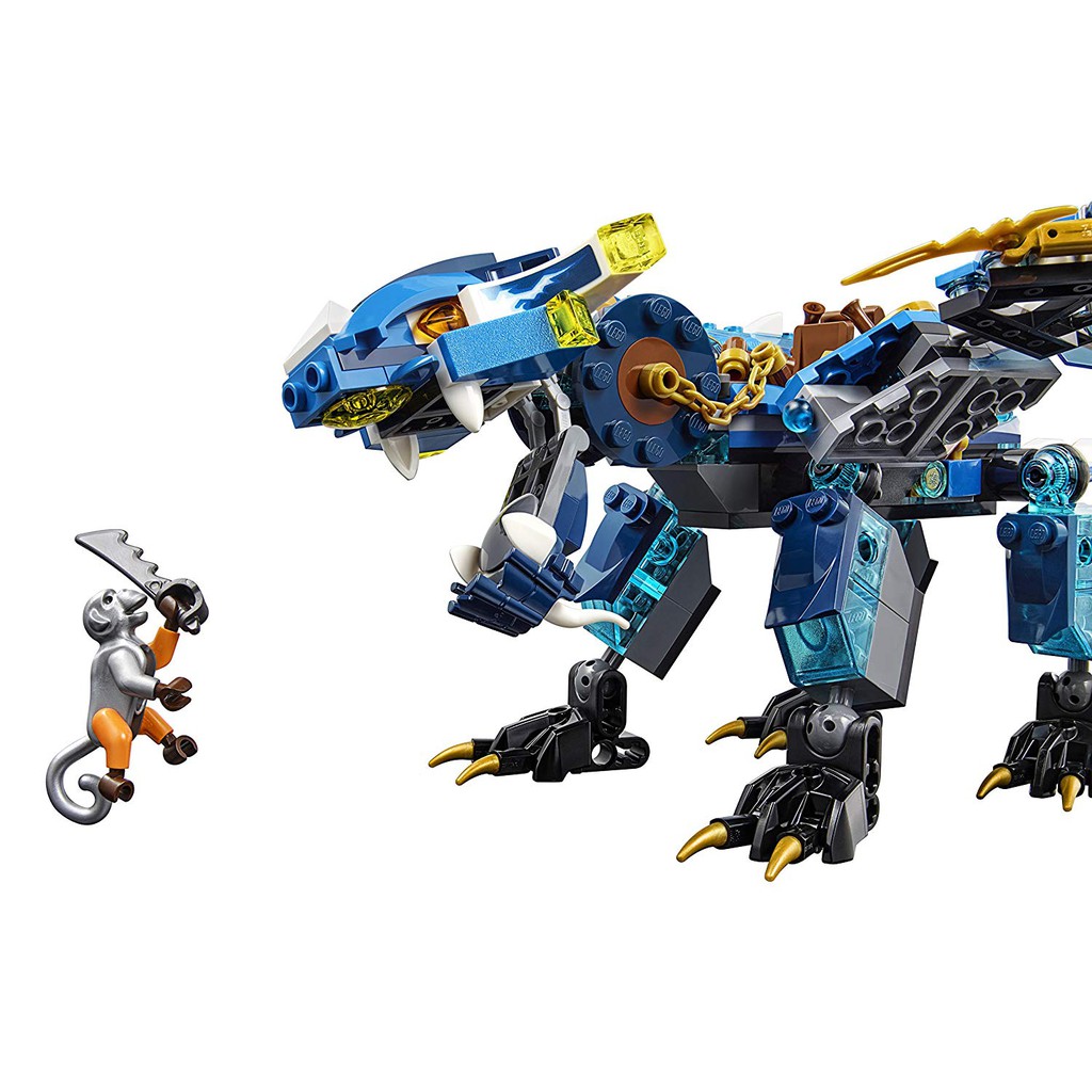 Lắp ráp xếp hình Lego ninjago Lepin 06027 Lele 79230 Bela 10446: Rồng Chiến Hệ Điện Của Jay