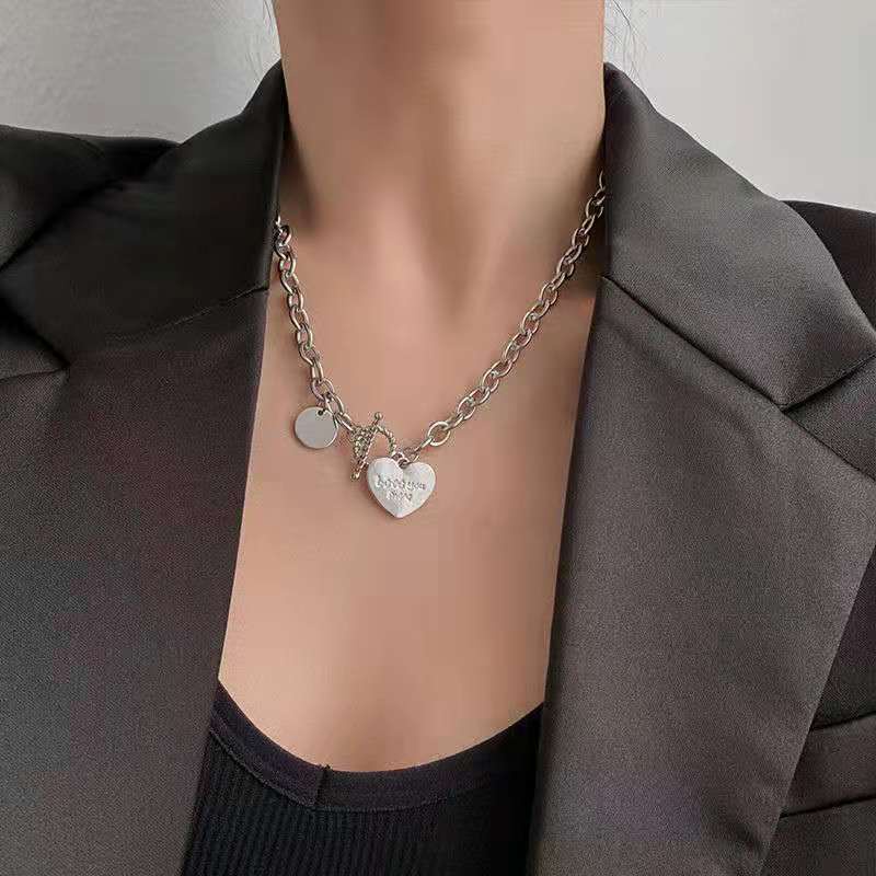 Dây chuyền nữ hình trái tim vòng cổ phong cách hàn quốc đẹp, lắc vòng tay hình trái tim PKDANH