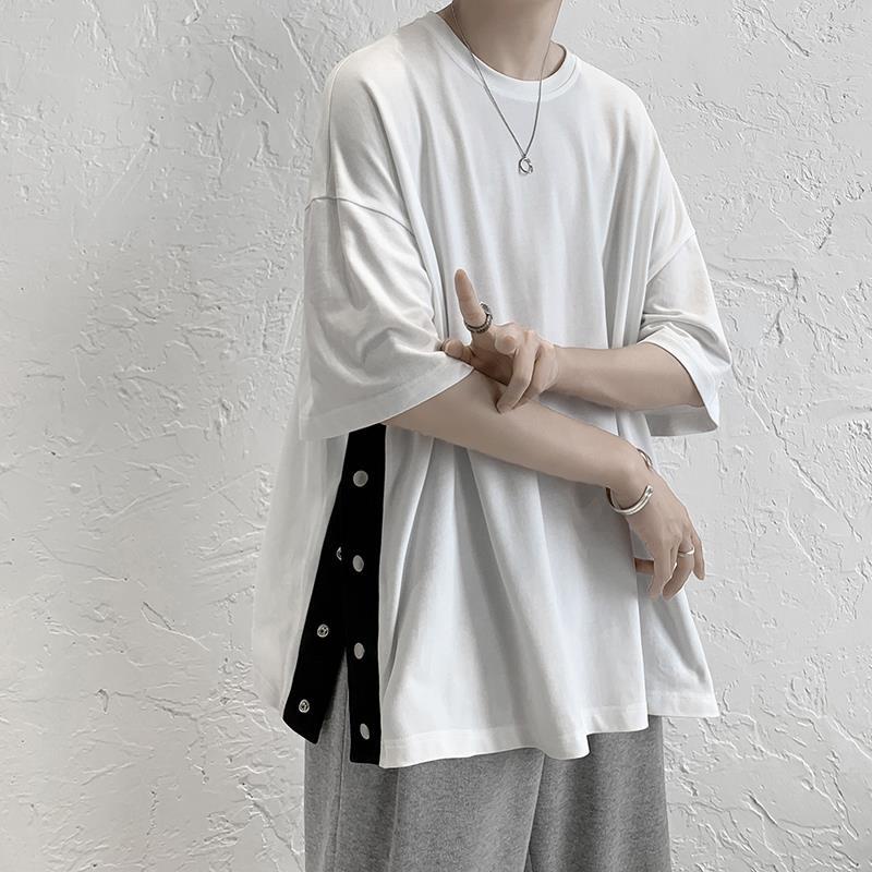Áo Thun Tay Ngắn Dáng Rộng Phong Cách Hong Kong Thời Trang Mùa Hè Cho Học Sinh
