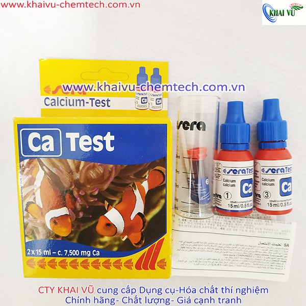 [HÀNG ĐỨC] Bộ test Sera kiểm tra nước NHANH CHÍNH XÁC đo nitrite NO2, phèn sắt Fe, Canxi Ca, Amoni NH3/NH4...