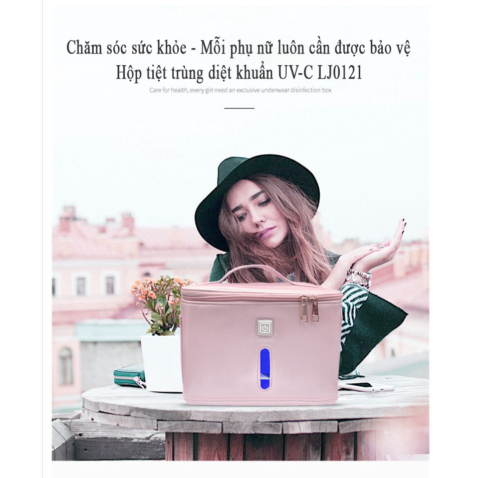 Hộp Khử Trùng Tia Uvc Cổng Usb Type C Cho Đồ Lót, Bàn Chải Đánh Răng, Khăn, Đồ Ăn Cho Bé