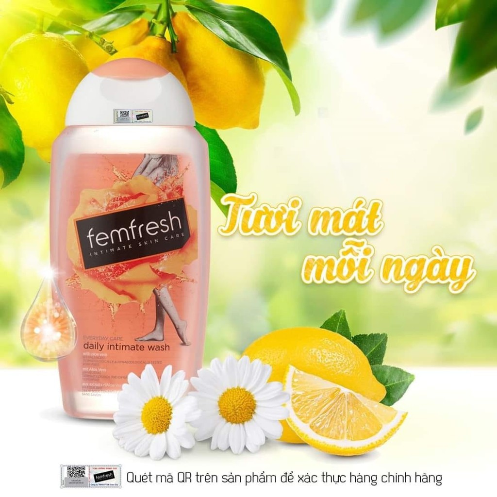 Dung Dịch Vệ Sinh Phụ Nữ Cao Cấp Femfresh Daily Intimate Wash 250ml