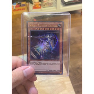 [ Dưa Hấu Yugioh ] Lá bài thẻ bài Night Express Knight – Ultra Rare - Tặng bọc bài nhựa bảo quản