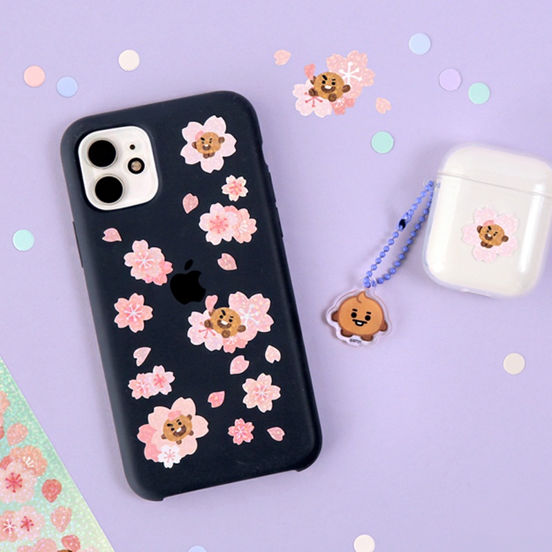 Sticker dán tường hình BT21 Hologram