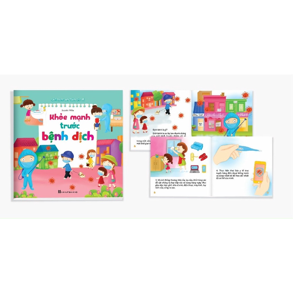 SÁCH- COMBO 6 CUỐN SÁCH AN TOÀN DÀNH CHO BÉ TỪ 3-12 TUỔI