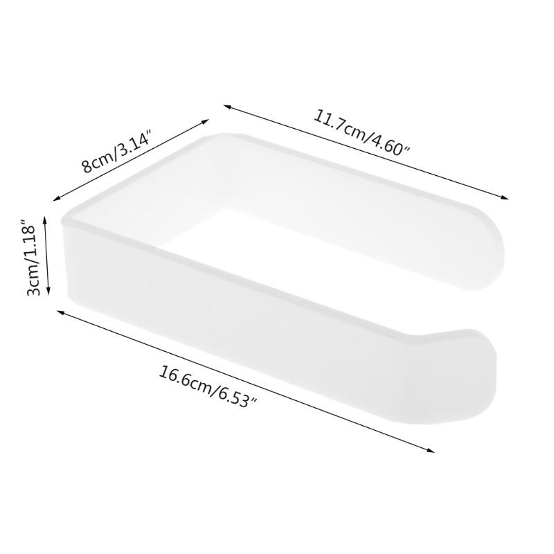 Giá Đỡ Cuộn Giấy Vệ Sinh Bằng Acrylic Không Cần Khoan Tiện Dụng Cho Phòng Tắm