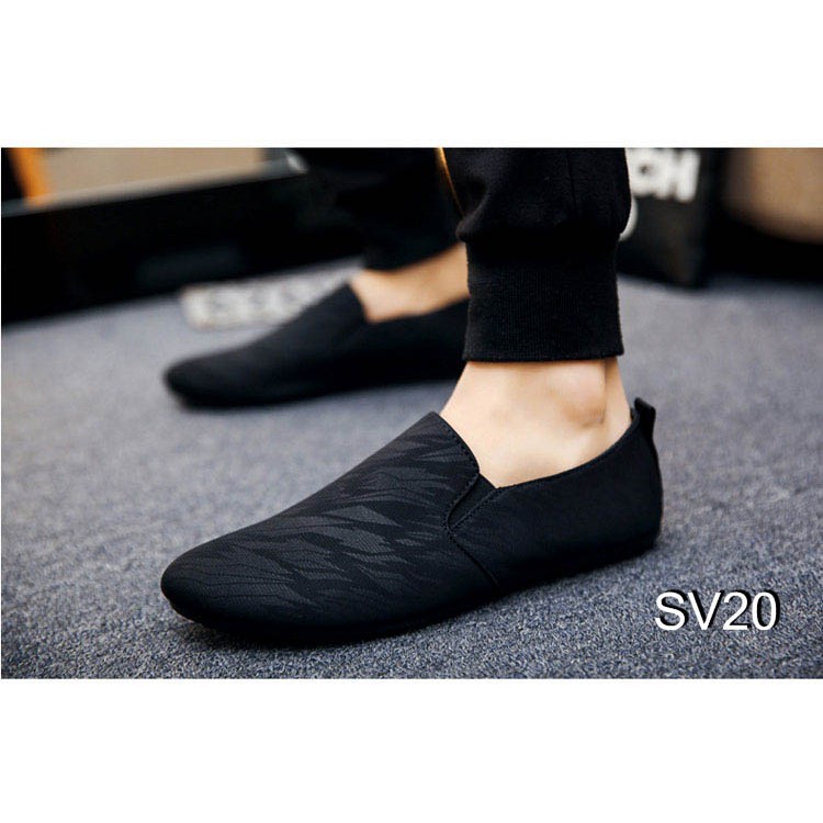 Giày Lười Nam Cao Cấp Phong Cách Hàn Quốc - Màu Đen SV20 | BigBuy360 - bigbuy360.vn