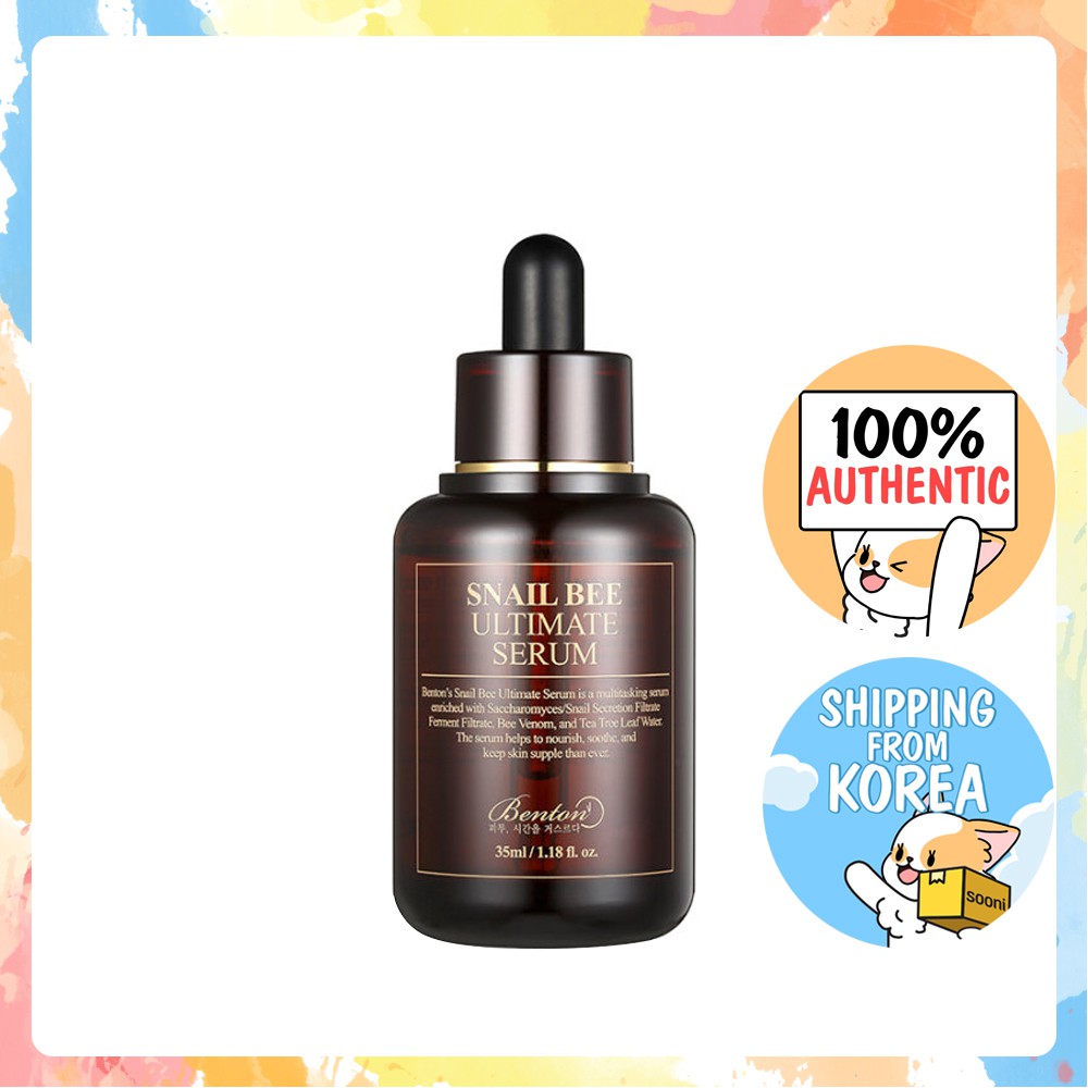 BENTON (Hàng Mới Về) Serum Tinh Chất Ốc Sên Và Ong 35ml