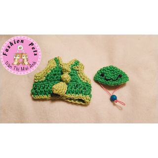 Set áo, nón khủng long cho hamster, sóc, bọ ú,...