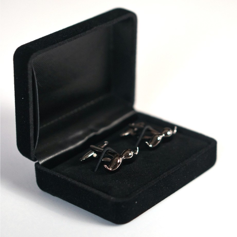 Khuy măng sét nam hình râu The Dimple Accessories