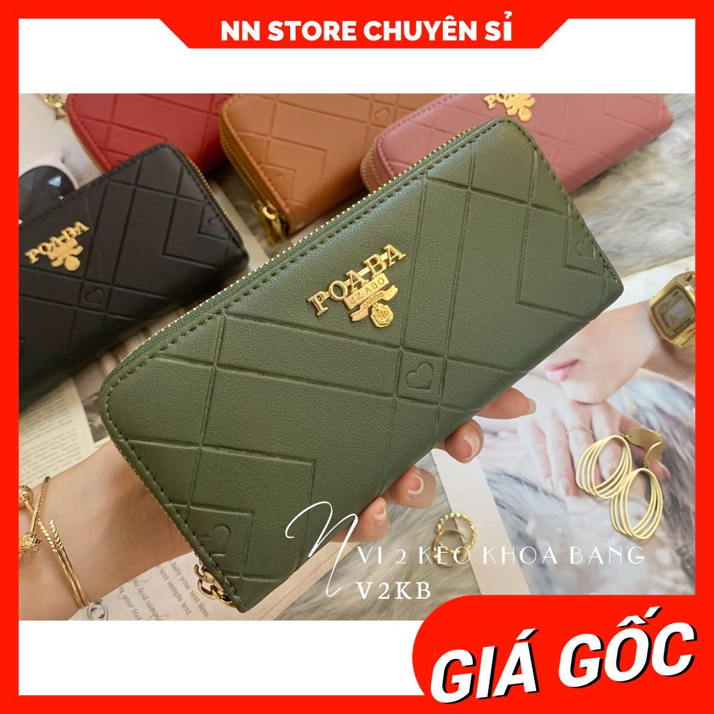 VÍ 2 KÉO LOGO SIÊU XINH V2KB - 163 ⚡FREESHIP⚡100% ẢNH THẬT⚡ NN CHUYÊN SỈ - NN STORE