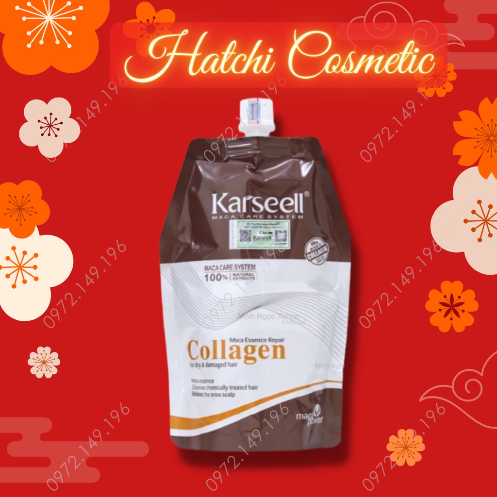 Hấp Ủ Dầu Karseell Maca Collagen Chính Hãng Siêu Mượt 500ml