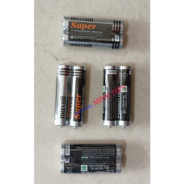 Pin tiểu, Pin Maxell 2A, 3A, Pin AA, Pin AAA chất lượng tốt hộp 10, 20, 30, 40 viên