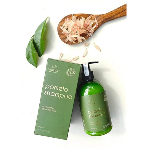 Dầu Gội Vijully pomelo shampoo for strong hair reduce hair loss phục hồi hư tổn tóc mềm mượt 280ml