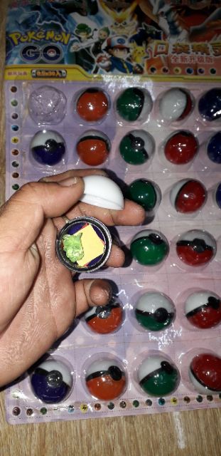Combo 30 mô hình quả trứng và Pokemol bằng nhựa
