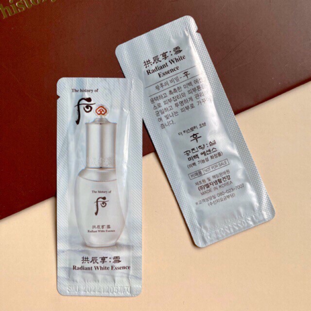 Gói Tinh Chất Trắng Da Đông Y Whoo Gongjinhyang Whoo Radiant White Essence 1ml