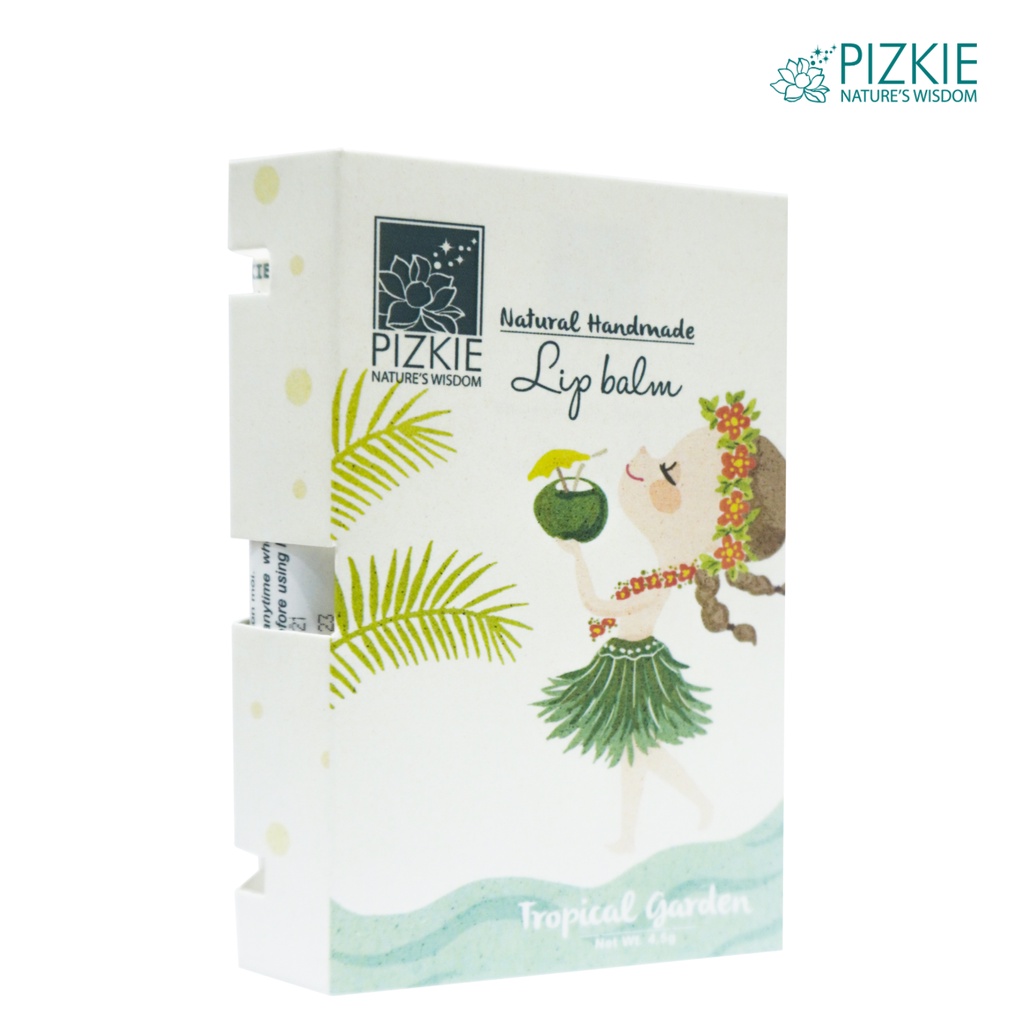 Son Dưỡng Môi Thiên Nhiên TROPICAL GARDEN PIZKIE 4,5gr