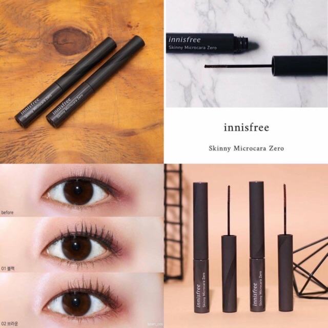 Mascara Innisfree Skinny Waterproof Siêu Mảnh Siêu tự nhiên