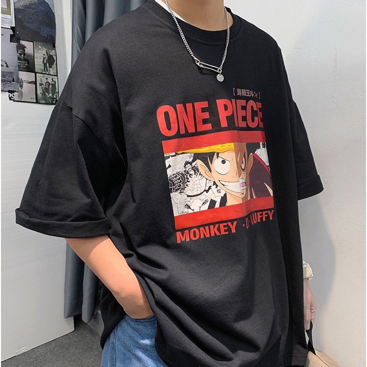 Áo thun tay lỡ 194SHOP vải coton dày dặn, co dãn, form rộng - One Piece