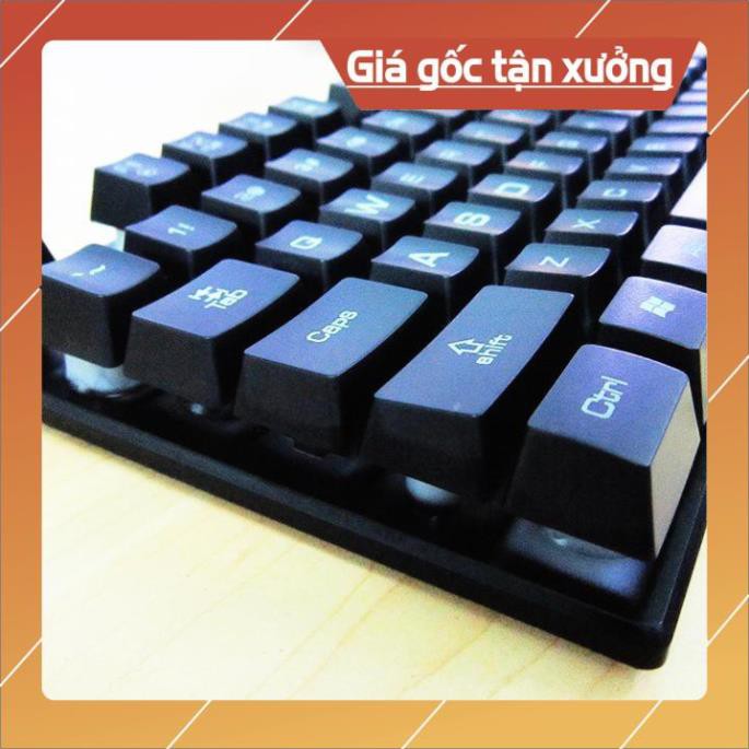 Bàn phím giả cơ R8 1822 và chuột led 7 màu(Đen) Kèm Tai Nghe chuyên game + Tặng kèm tấm lót chuột