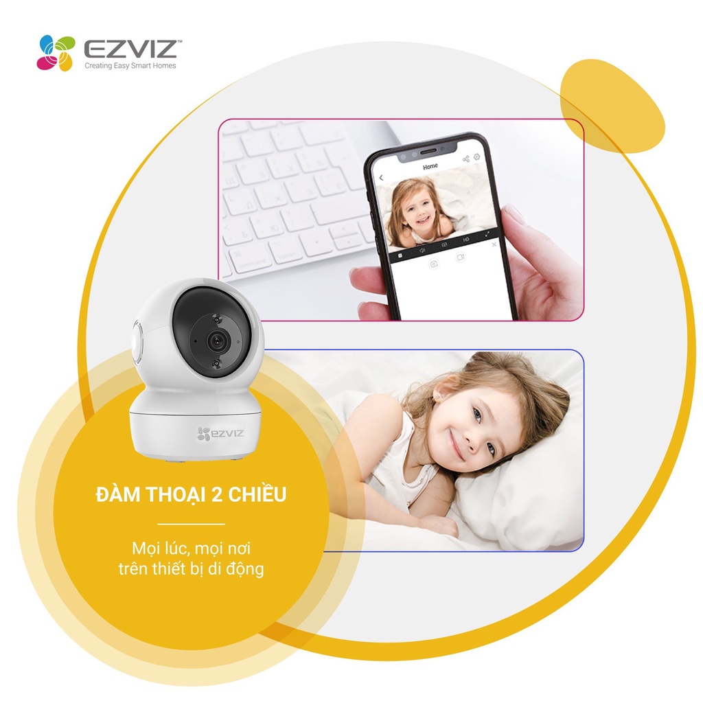 Camera WI-FI Trong nhà EZVIZ C6N-1080P 2MP, C6N 4MP 2K - Cam Kết Hàng Chính Hãng - Bảo Hành 24 Tháng