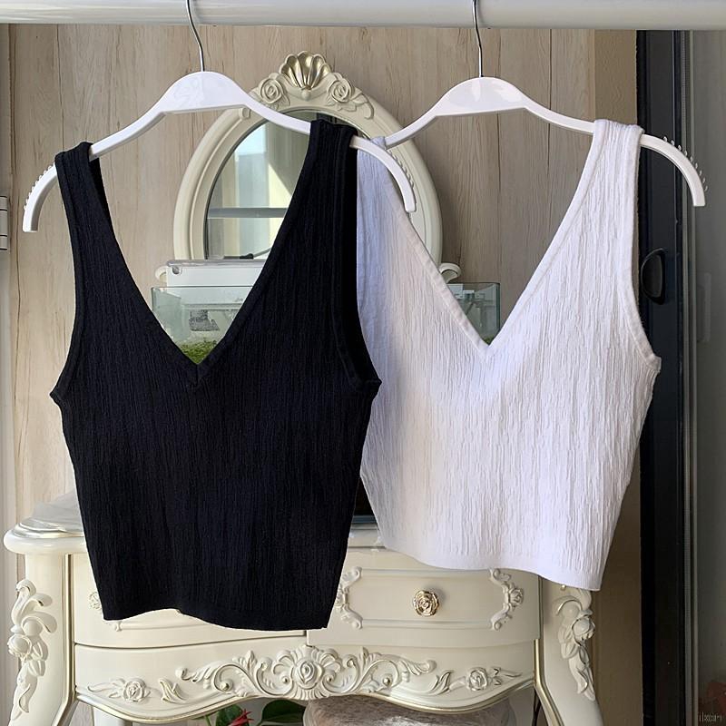 Áo tank top cổ chữ V cá tính thời trang cho nữ Áo Nữ