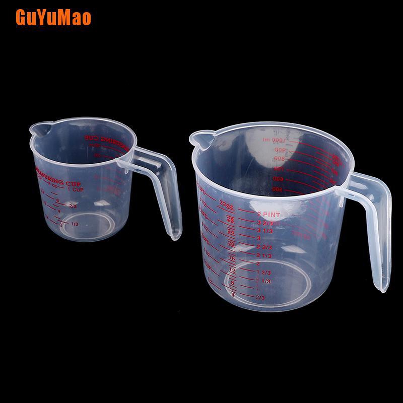 [GUYU] Cốc đo lường trong suốt bằng nhựa 250 / 500 / 1000ml nhựa vảy lỏng HOO
