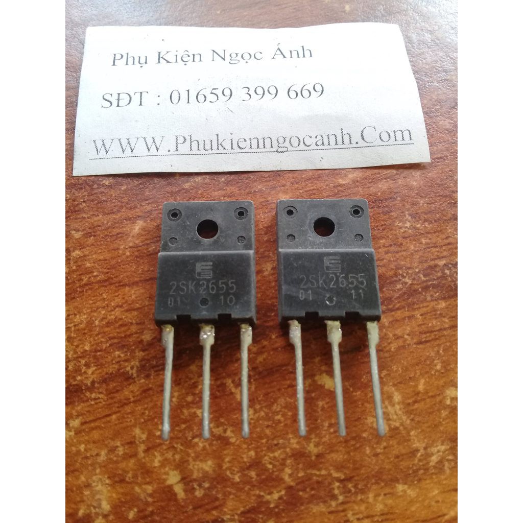 2SK2655,K2655 ,2655 Mosfet  kênh N chịu dòng 8A 900V hàng bóc máy