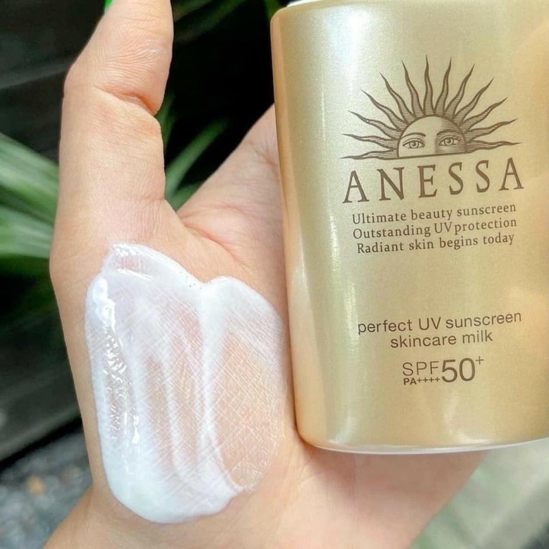 Sữa Chống Nắng Anessa Dưỡng Da Kiềm Dầu 60ml (Mẫu Mới 2022) Perfect UV Sunscreen Skincare Milk N SPF50+ PA++++
