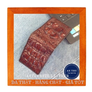 VÍ NAM DA CÁ SẤU, CHẤT LIỆU DA CÁ SẤU CAO CẤP THẬT 100%, BỀN, ĐẸP, SANG TRỌNG, GIÁ CỰC TỐT, TẠO PHONG CÁCH CHO NAM GIỚI
