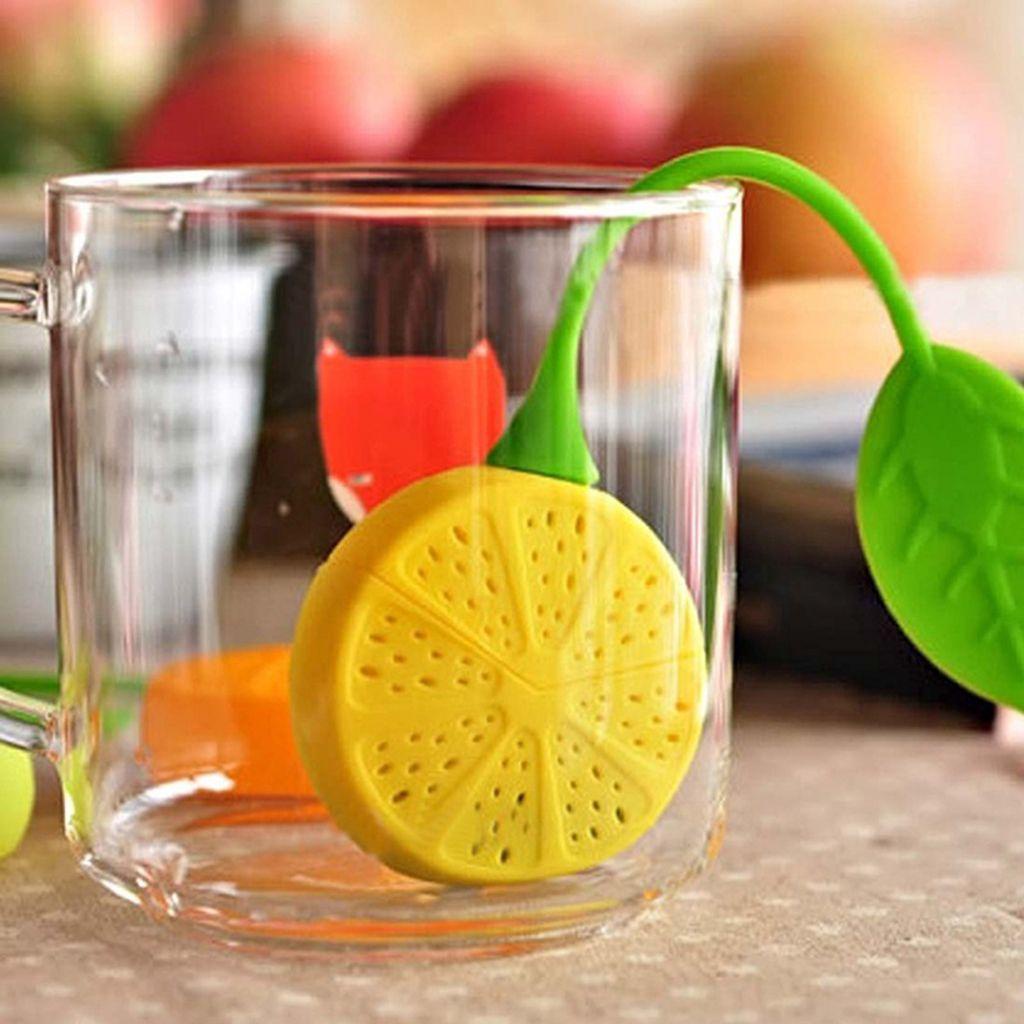 Dụng Cụ Lọc Trà Bằng Silicone Cấp Thực Phẩm Chịu Nhiệt Hình Quả Chanh