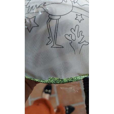 Combo 10 tranh quạt vải cán gỗ kèm màu