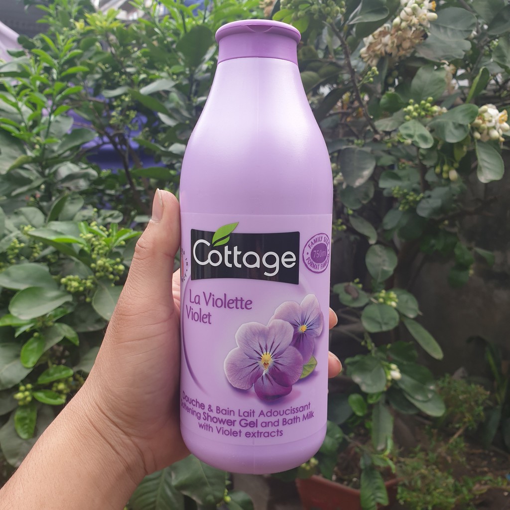 Sữa tắm dưỡng thể trắng da Cottage 750ml Pháp [HÀNG CHÍNH HÃNG]