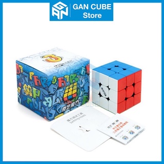 Rubik qiyi mp 3x3 m stickerless rubic 3 tầng có nam châm rubick 3x3 đồ chơi trí tuệgan cube store