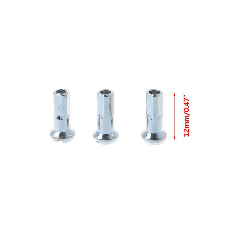 Bộ 50 Nắp Thép 14g 12mm Bảo Vệ Căm Xe Đạp Leo Núi