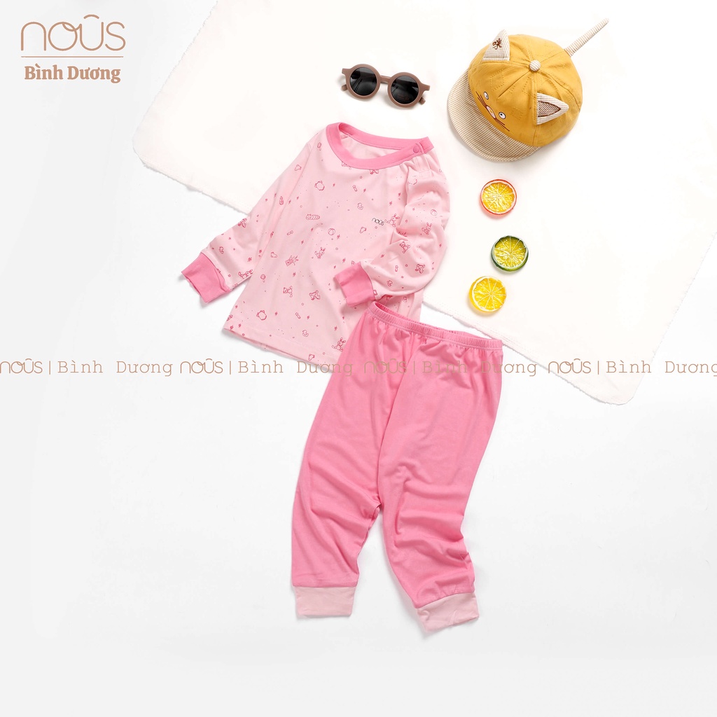 Bộ quần áo trẻ em cài vai dài nu petit, nu air, nu doux đủ màu 3 đến 24 tháng nous bình dương - bipbipstore