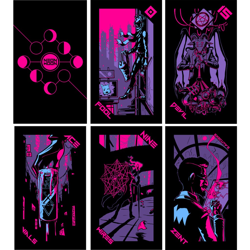 Bộ Bài Neon Moon Tarot (Mystic House Tarot Shop)