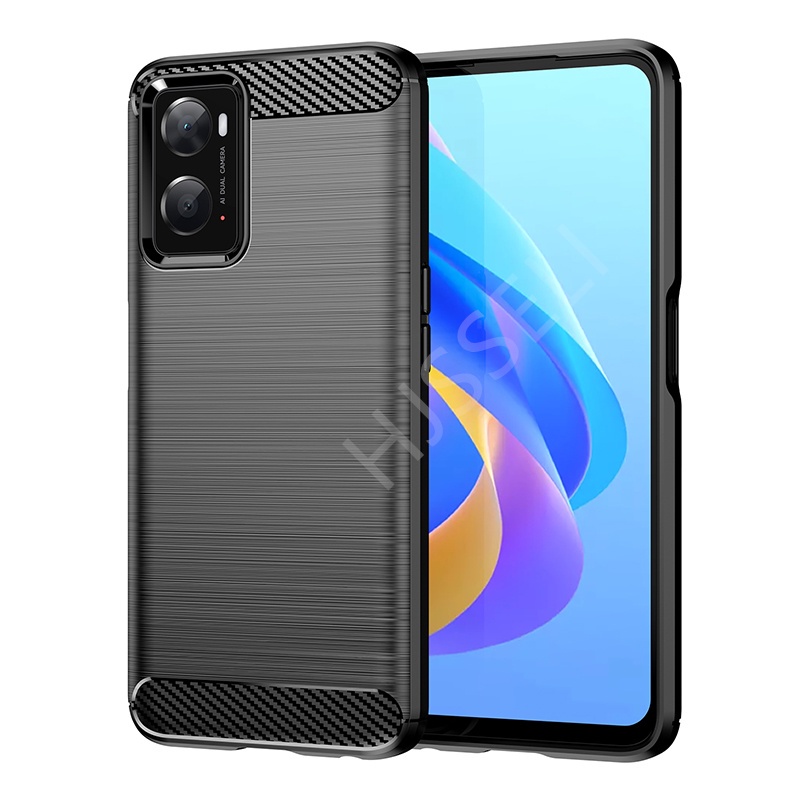 Ốp Điện Thoại TPU Dẻo Sợi Carbon Cho Oppo A76 OPPOA76 A 76