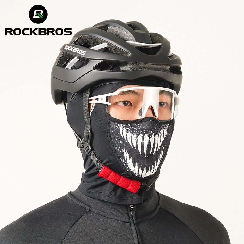 Khẩu trang chống nắng ROCKBROS bằng lụa mát thoáng khí độ co giãn cao kèm lỗ đeo tiện dụng