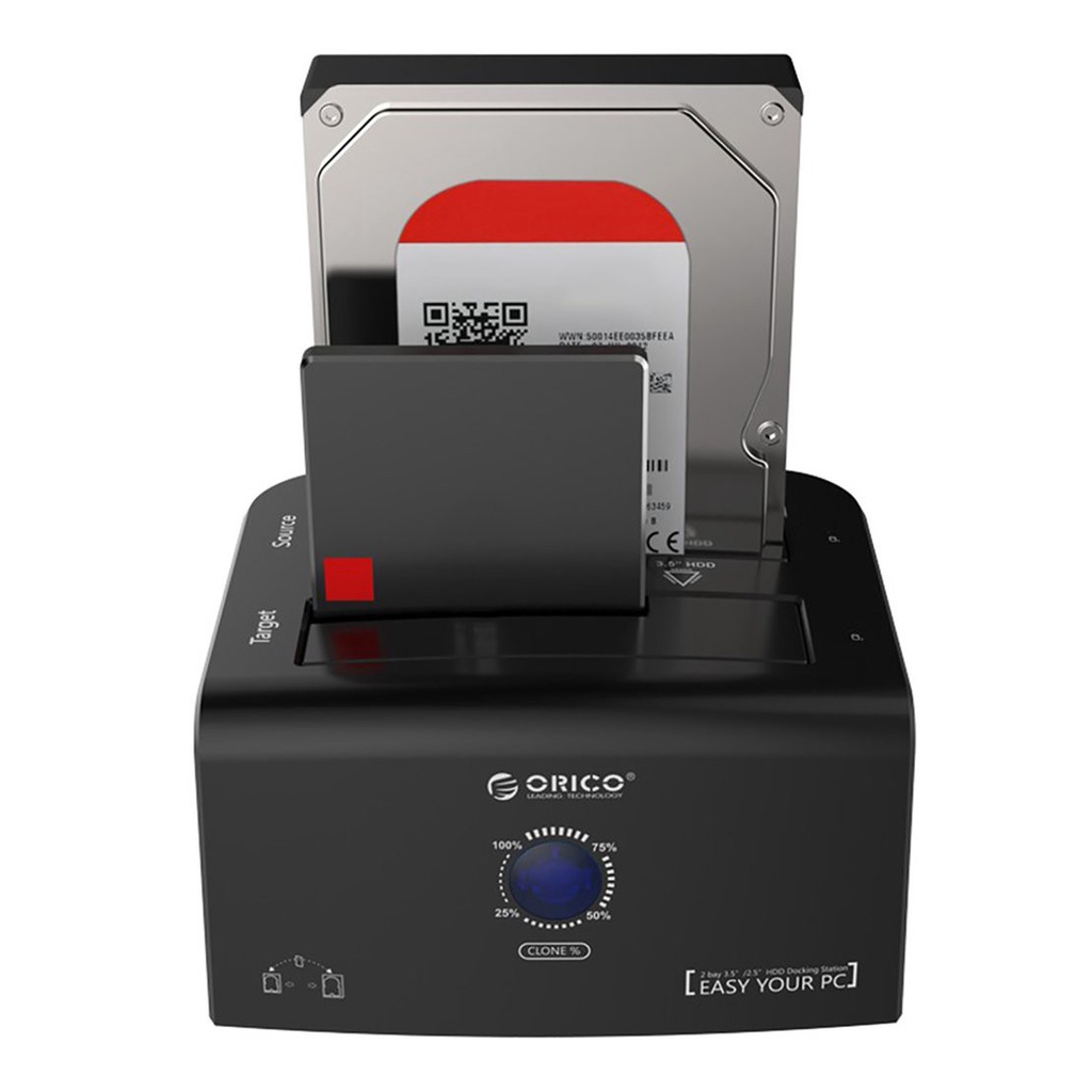 [New promo]Double Disk Position Offline Copy Hard Disk Base Hard Drive Docking Station | BigBuy360 - bigbuy360.vn